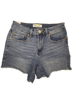 Almost Famous High-Rise Cut-Off Denim Shorts – Medium Wash